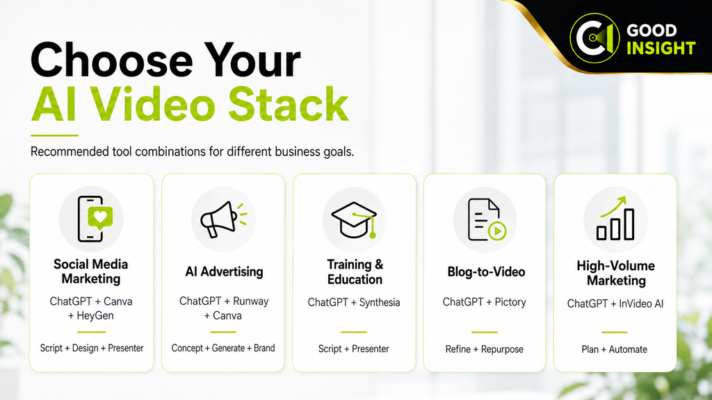 Best AI video stack for small business