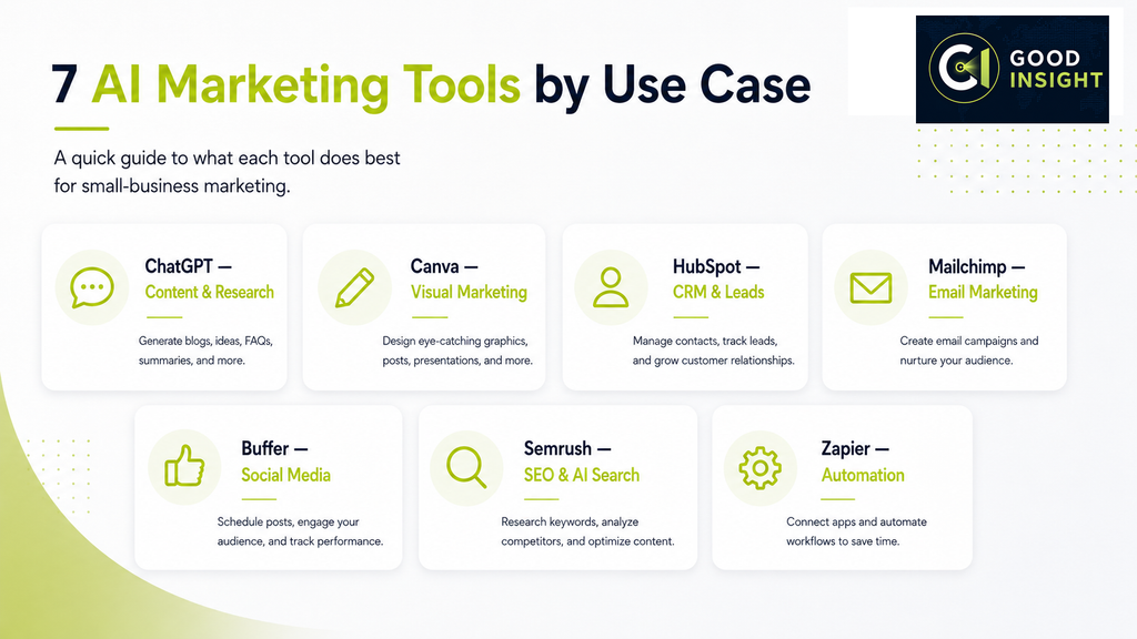AI marketing tools for small business by use case